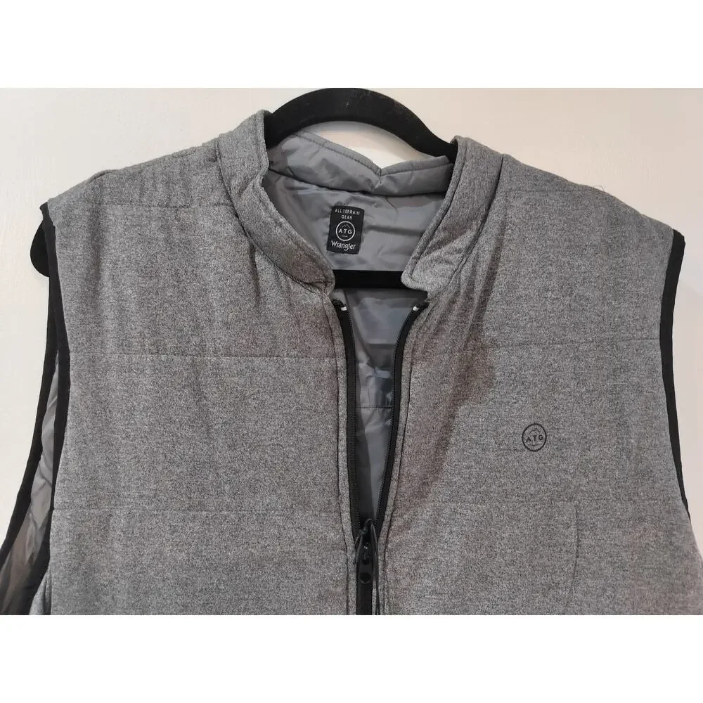 Wrangler ATG Reversible Vest Gray Water Resistant Insulated Men’s LT